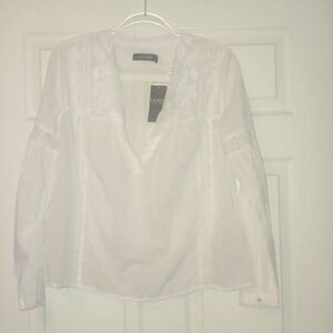 Ralph Lauren White embroidered top lace